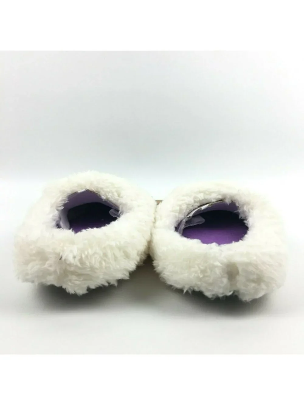 Dearfoams Girls Memory Foam Clog Knit Slippers 11-12 Purple